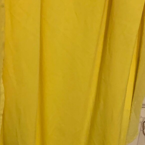 Bright Yellow 1X Summer Maxi Dress - Picture 2 of 3
